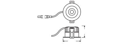 SPOT FIX 8W 927 PS DIM IP44 BK – Bild 3 von 6