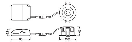 SPOT FIRE RATED 8W 927 PS DIM IP65 BK – Bild 3 von 6