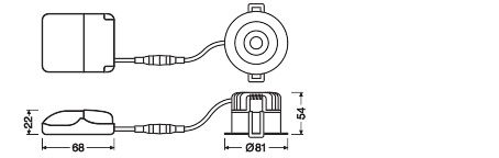 SPOT DARKLIGHT 8W 927 PS DIM IP44 BK – Bild 3 von 6