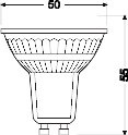 LED LAMPS ENERGY EFFICIENCY REFLECTOR 2W 827 GU10