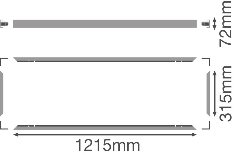 SURFACE MOUNT KIT VALUE 1200 X 300 SF MOUNT KIT H70 VAL – Bild 3 von 4