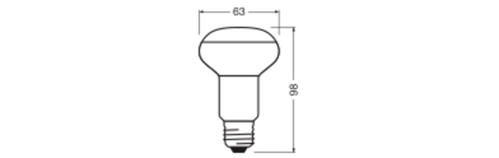 LED R63 P 2.9W 827 E27 – Bild 2 von 3