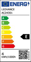 LED BASE CLASSIC B 4 W/2700 K GLFR E14