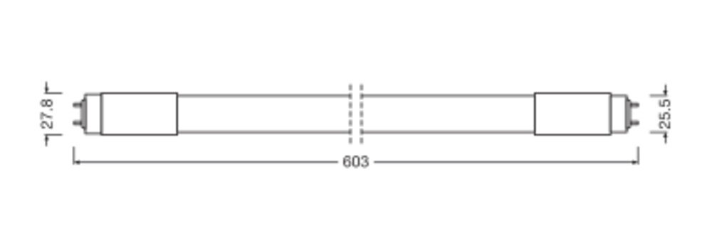 LED-Röhren für elektronische Vorschaltgeräte (EVG), elektromagnetische Vorschaltgeräte (KVG/VVG) und Netzspannung, Splitterschutz – Bild 2 von 9