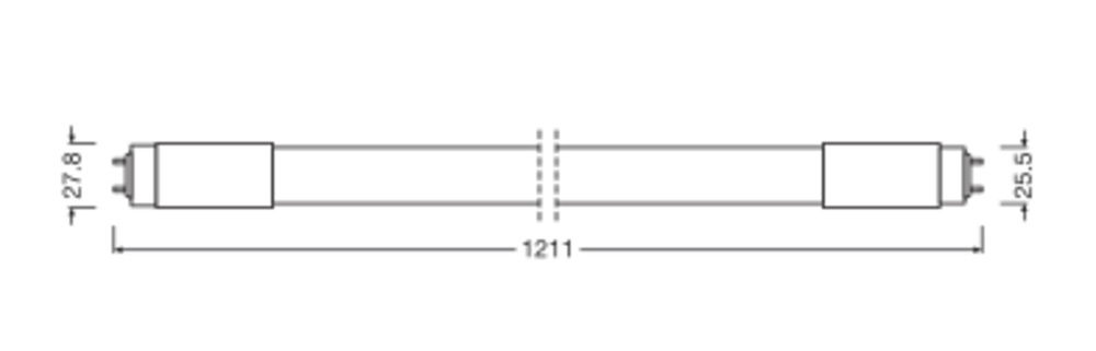 LED-Röhren für elektronische Vorschaltgeräte (EVG), elektromagnetische Vorschaltgeräte (KVG/VVG) und Netzspannung, Splitterschutz – Bild 2 von 9