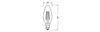 LED-Lampen, klassische Minikerzeform
