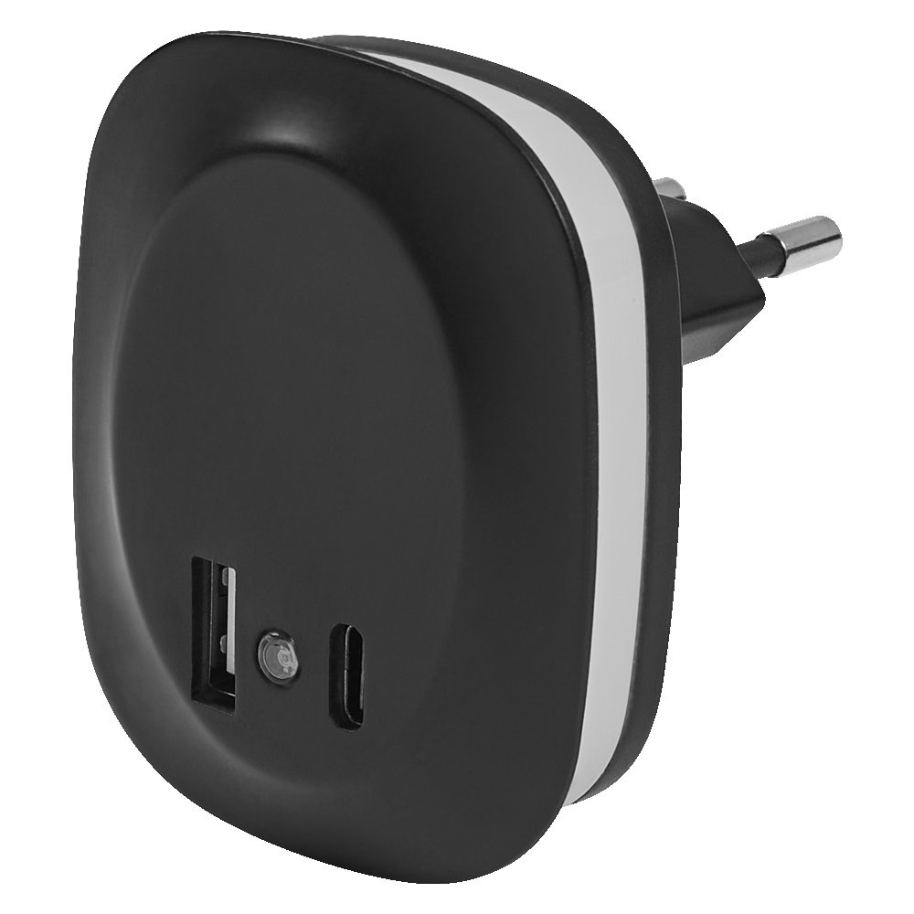 Lunetta Edge USB A&C 3000K Black