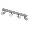 LED SPOT PEAR GREY 4 x 4.3W 2700K GU10