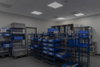 Quadratische Einlege-Leuchten mit wählbarer Wattageneinstellung (Power Select - PS) und starker Entblendung, für 625 x 625 mm Deckensysteme
