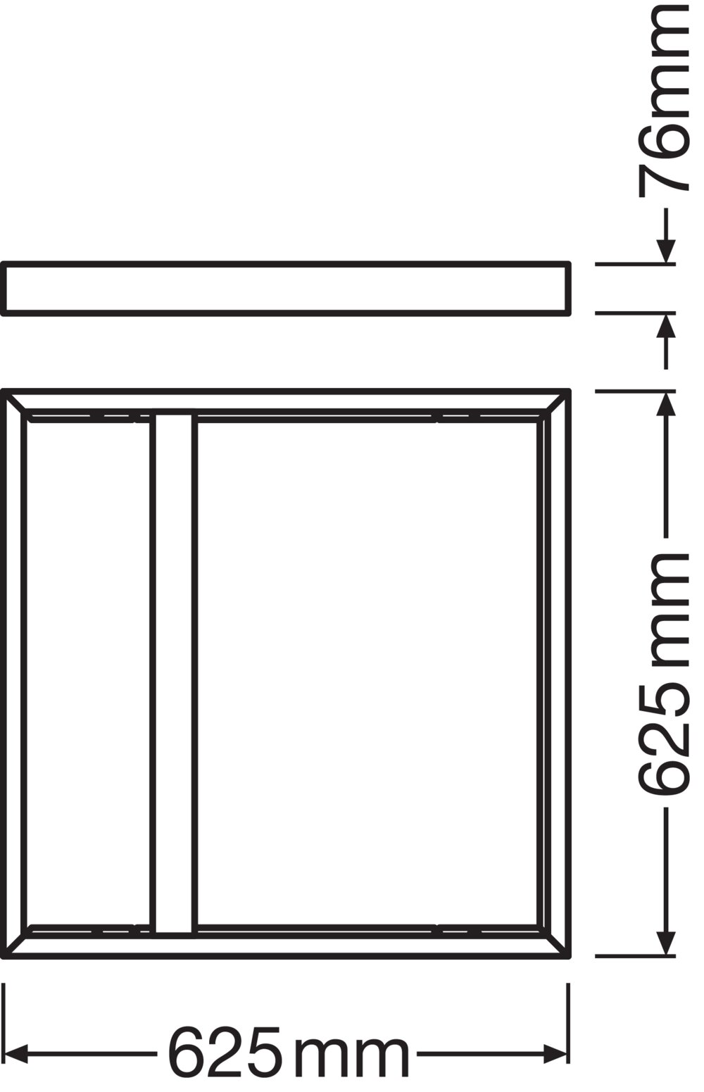 SURFACE MOUNT KIT 625 SURFACE MOUNT KIT H75 BK – Bild 2 von 2