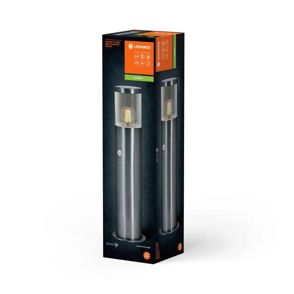 Endura Classic Ebro 49cm Sensor E27 Stainless Steel – Bild 4 von 4