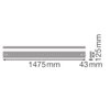 LINEAR INDIVILED DIRECT/INDIRECT 1500 DALI 1500 P 69W 940 DAVR BK