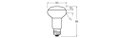 LED-Reflektorlampen R63 mit Retrofit-Schraubsockel