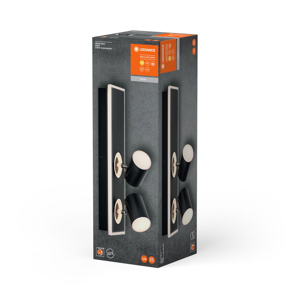 DECOR SPOT MARS BLACK 2 Spot – Bild 4 von 4