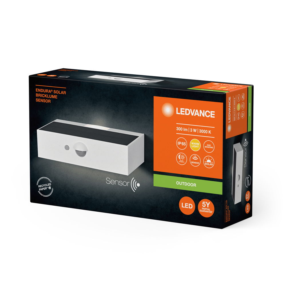 Endura Style Solar Bricklume Sensor White – Bild 4 von 4