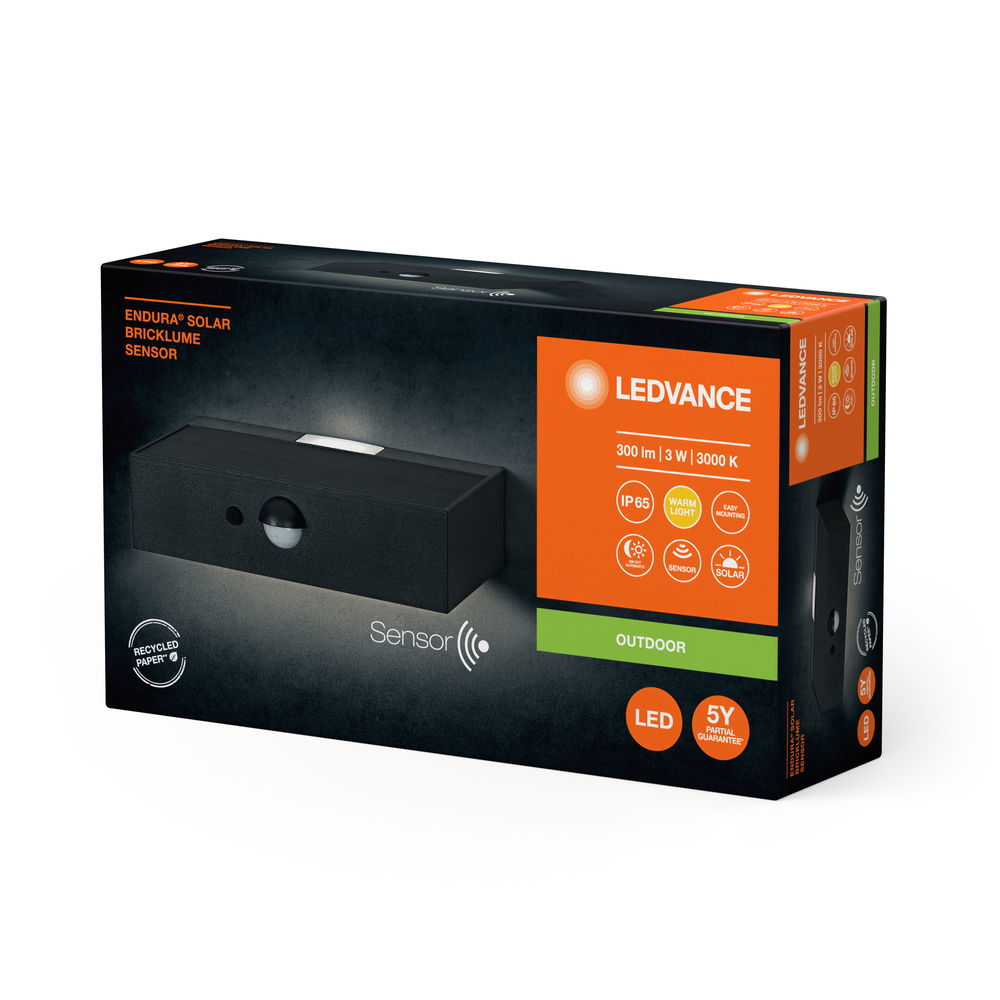 Endura Style Solar Bricklume Sensor Dark Gray – Bild 4 von 4