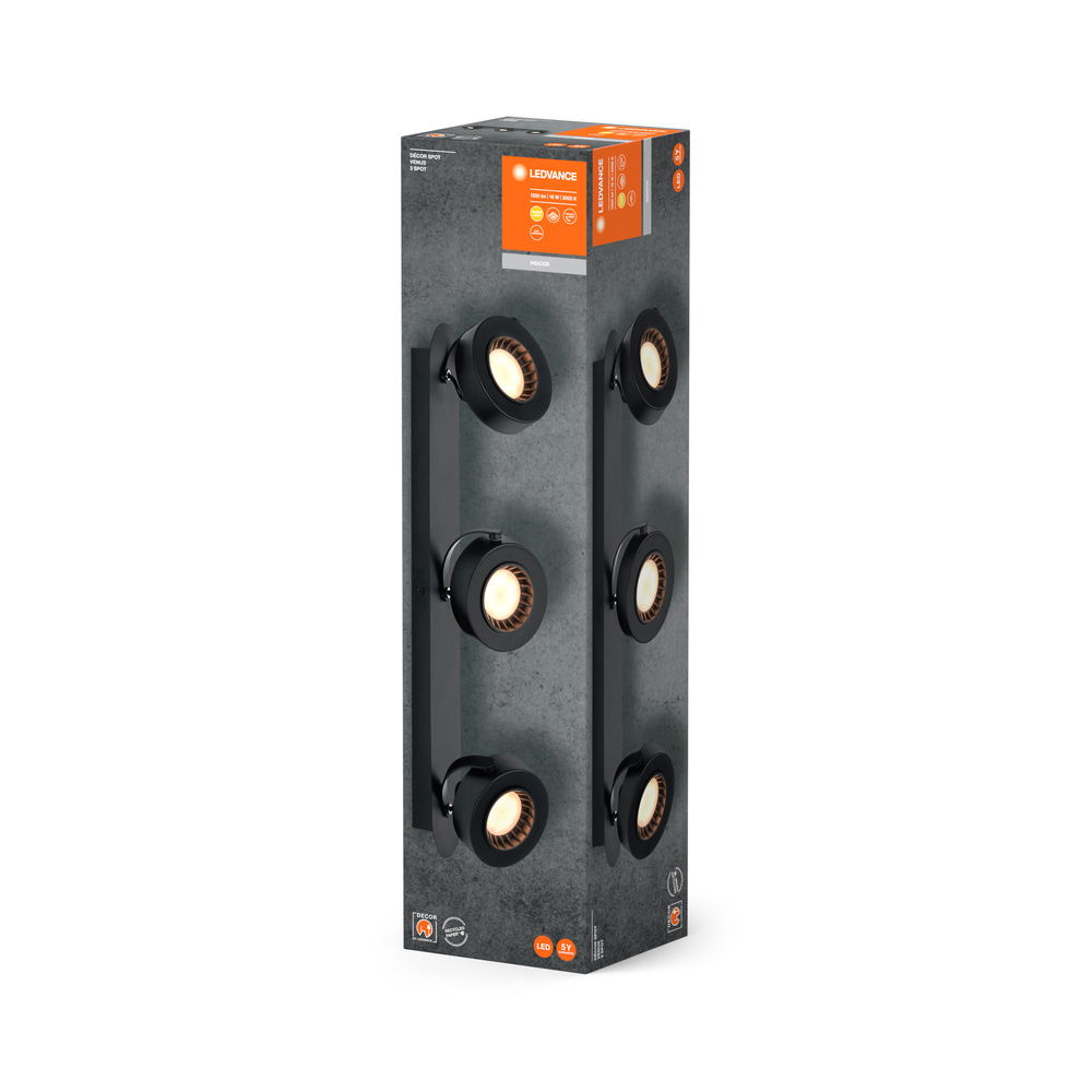 DECOR SPOT VENUS BLACK 3 Spot – Bild 4 von 4
