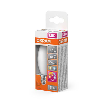 LED Relax, Active and Sleep CLASSIC B 4.9W 827/840 Frosted E14 3x click