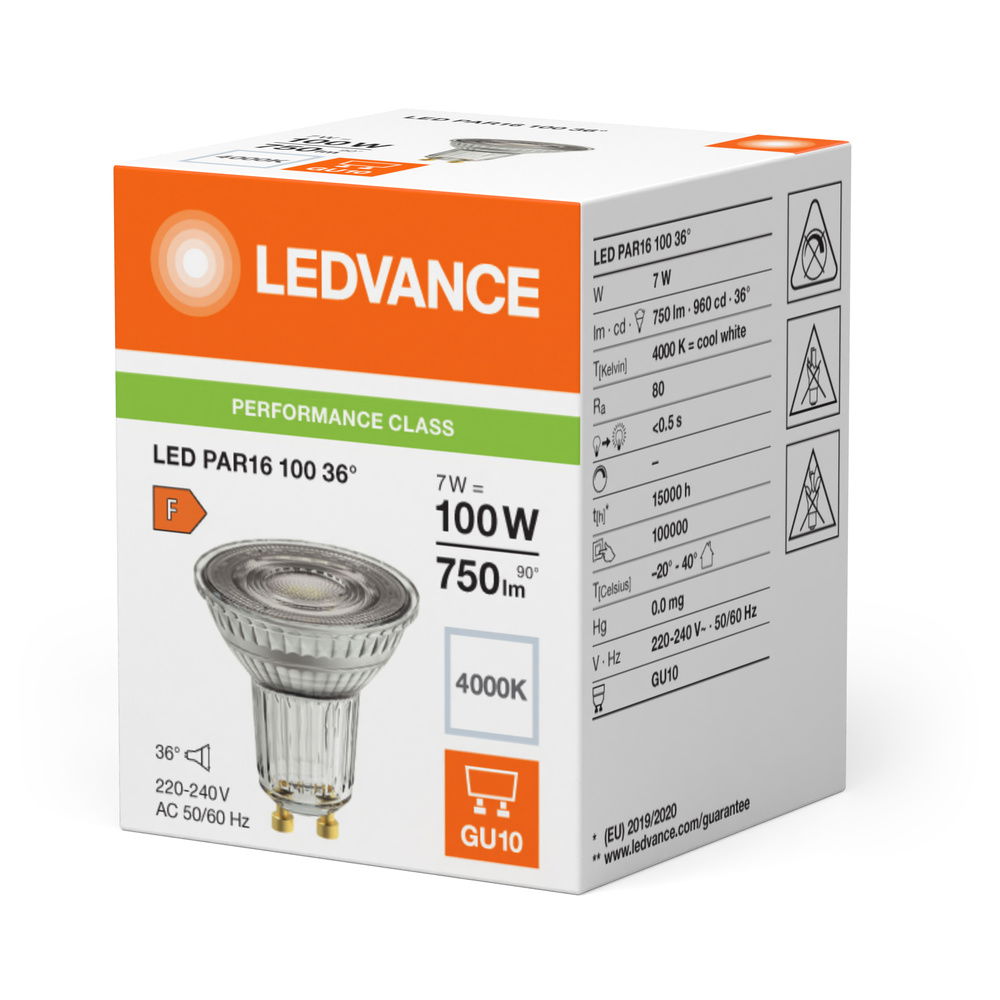 LED PAR16 P 7W 840 GU10 – Bild 2 von 2