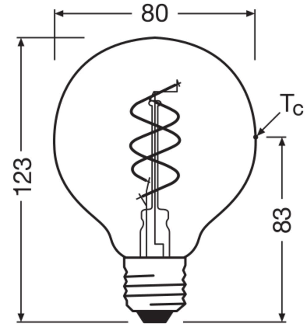 Vintage 1906 LED CLASSIC Globe Dimmable 4.6W 927 Clear E27