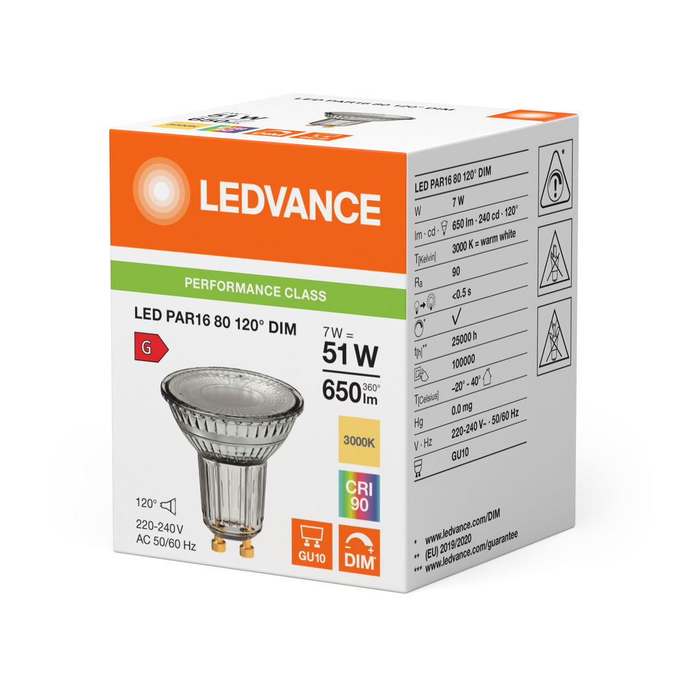 LED PAR16 DIM P 7W 930 GU10 – Bild 2 von 2