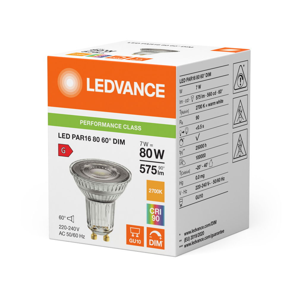 LED PAR16 DIM P 7W 927 GU10 – Bild 2 von 2