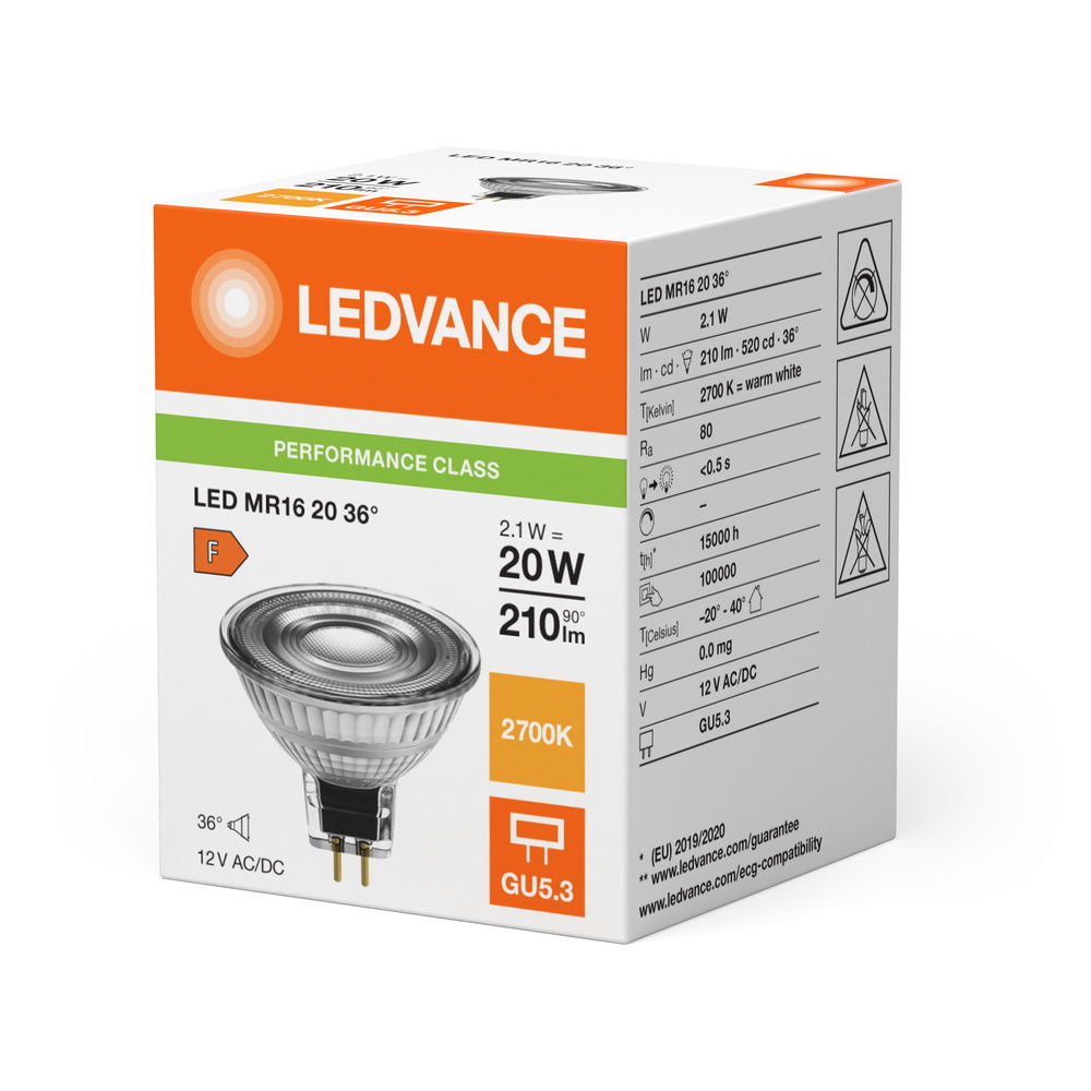 LED MR16 P 2.1W 827 GU5.3 – Bild 2 von 2