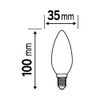 LED-Lampen, klassische B Kolbenform aus recyceltem Plastik