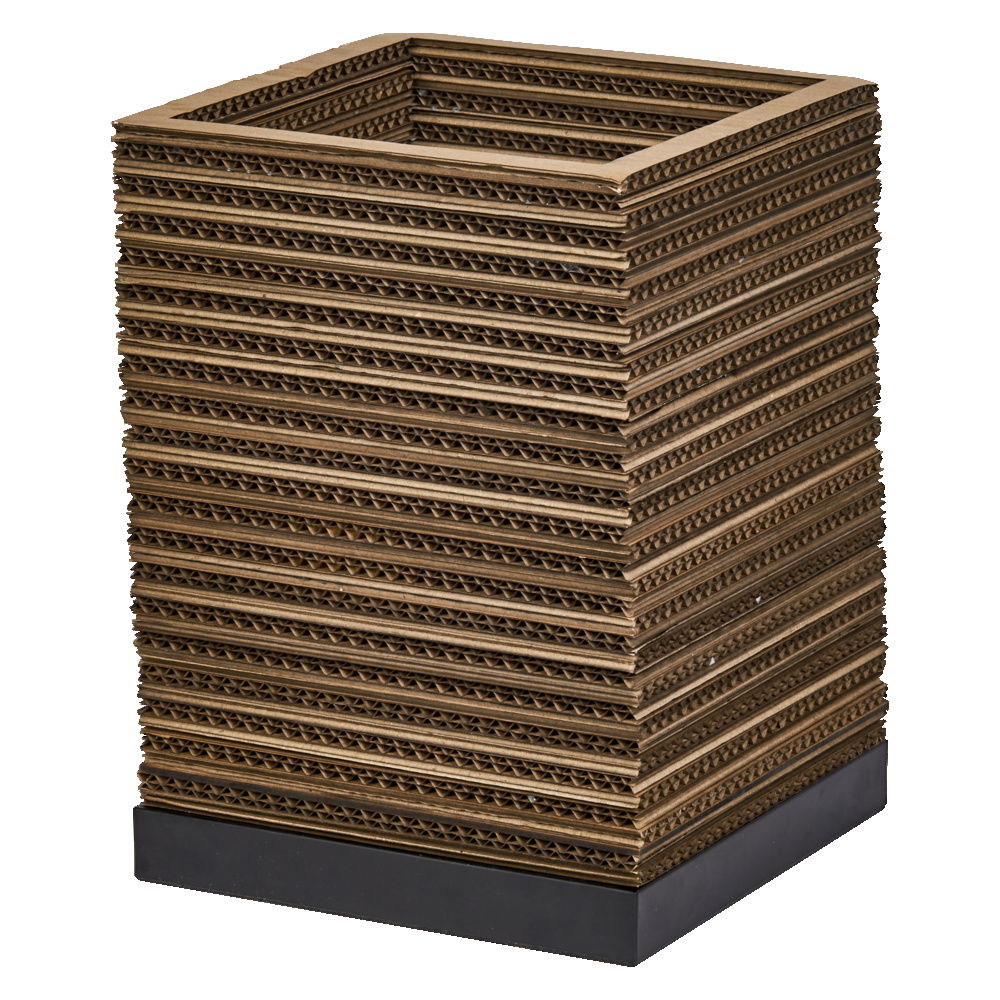 Decor Cardboard Square Table E27 Brown