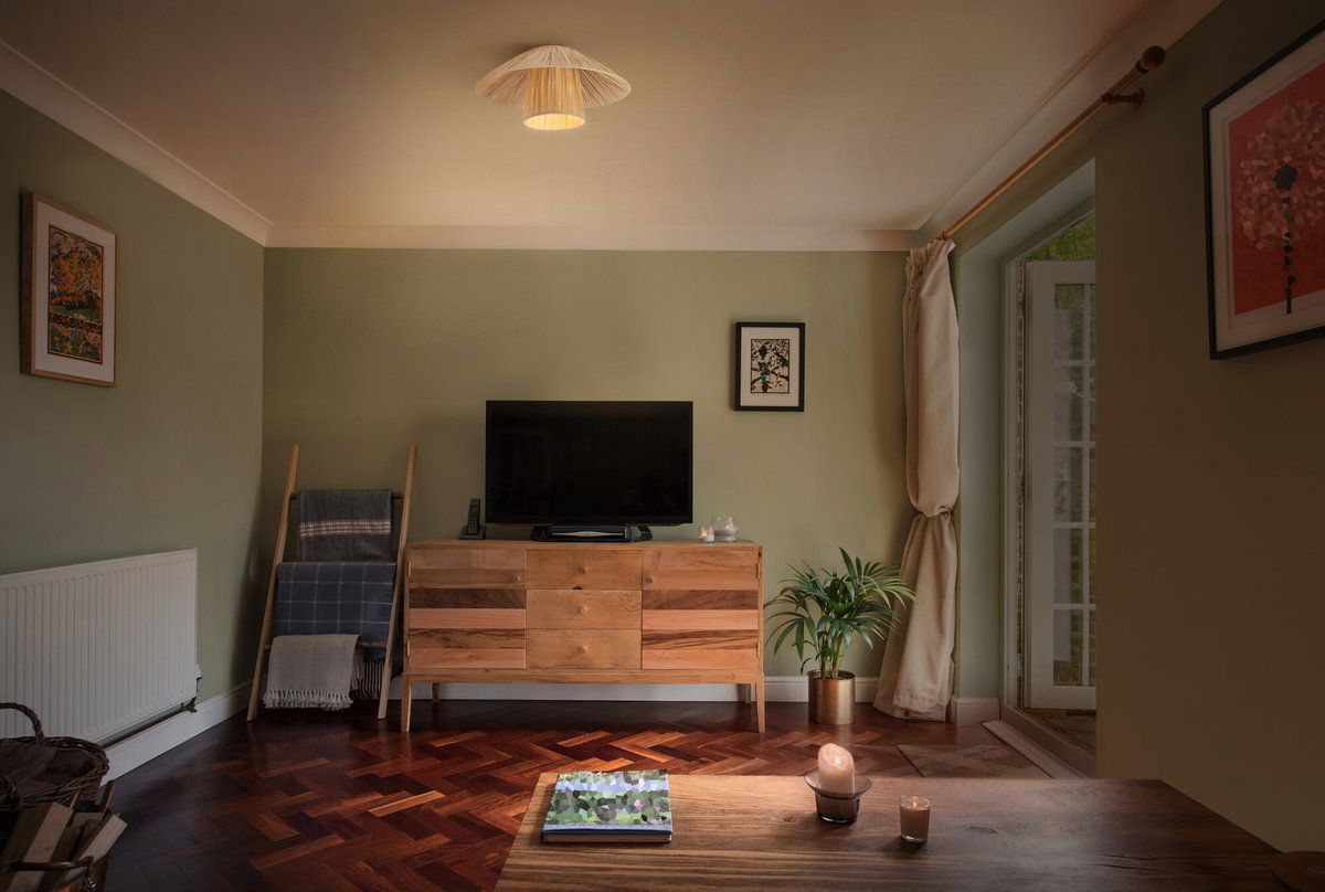Dekorative Leuchten aus nachhaltigem Bambuspapier mit E27 Fassung oder integriertem LED – Bild 3 von 5