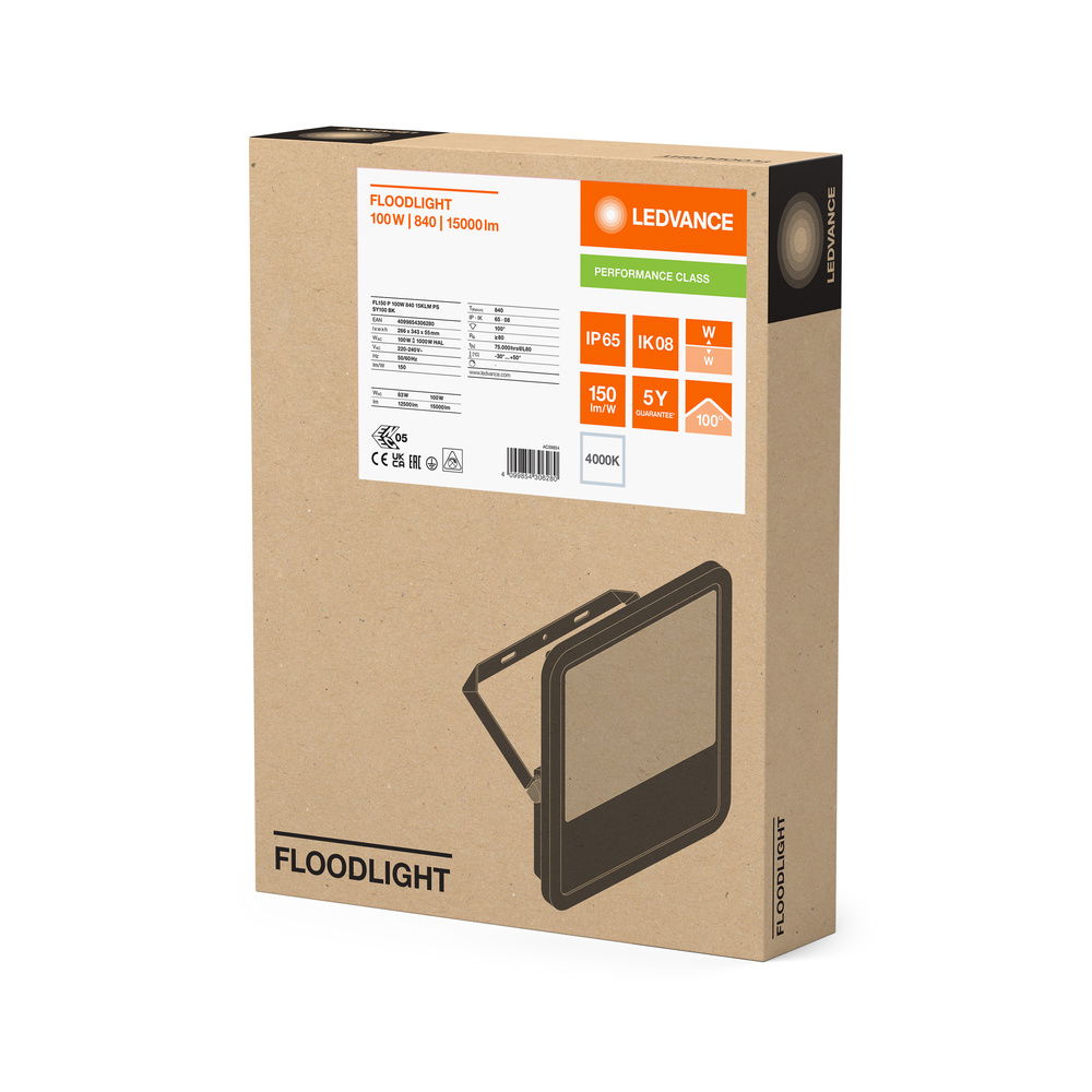 FLOODLIGHT 150 100W 15KLM 840 PS SY100 BK – Bild 6 von 6