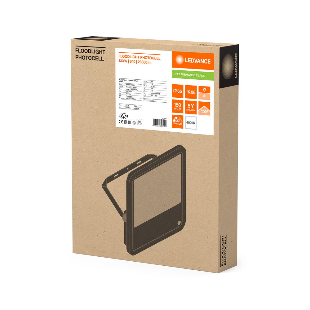 FLOODLIGHT PHOTOCELL 200 133W 840 20KLM PS BK – Bild 2 von 2