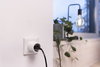 Intelligente Steckdose mit Matter over WiFi-Technologie zur Einbindung von elektrischen Geräten ins Smart Home System