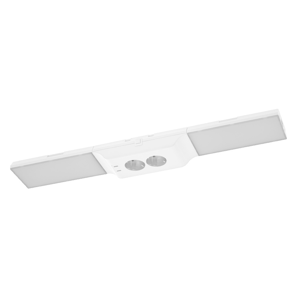 UNDERCABINET SOCKET FRAMELESS 830 DIM USB White Kit
