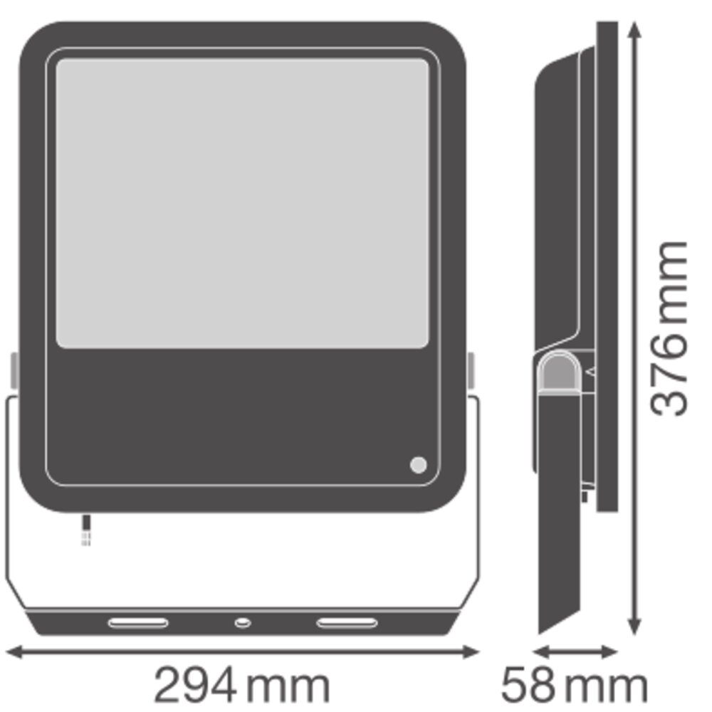 FLOODLIGHT PHOTOCELL 200 133W 840 20KLM PS BK