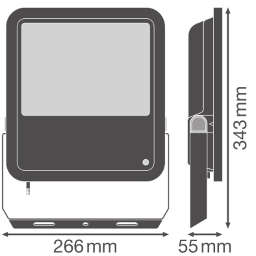 FLOODLIGHT PHOTOCELL 150 100W 840 15KLM PS BK