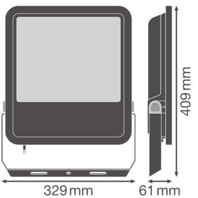 FLOODLIGHT 250 167W 25KLM 865 PS SY100 WT