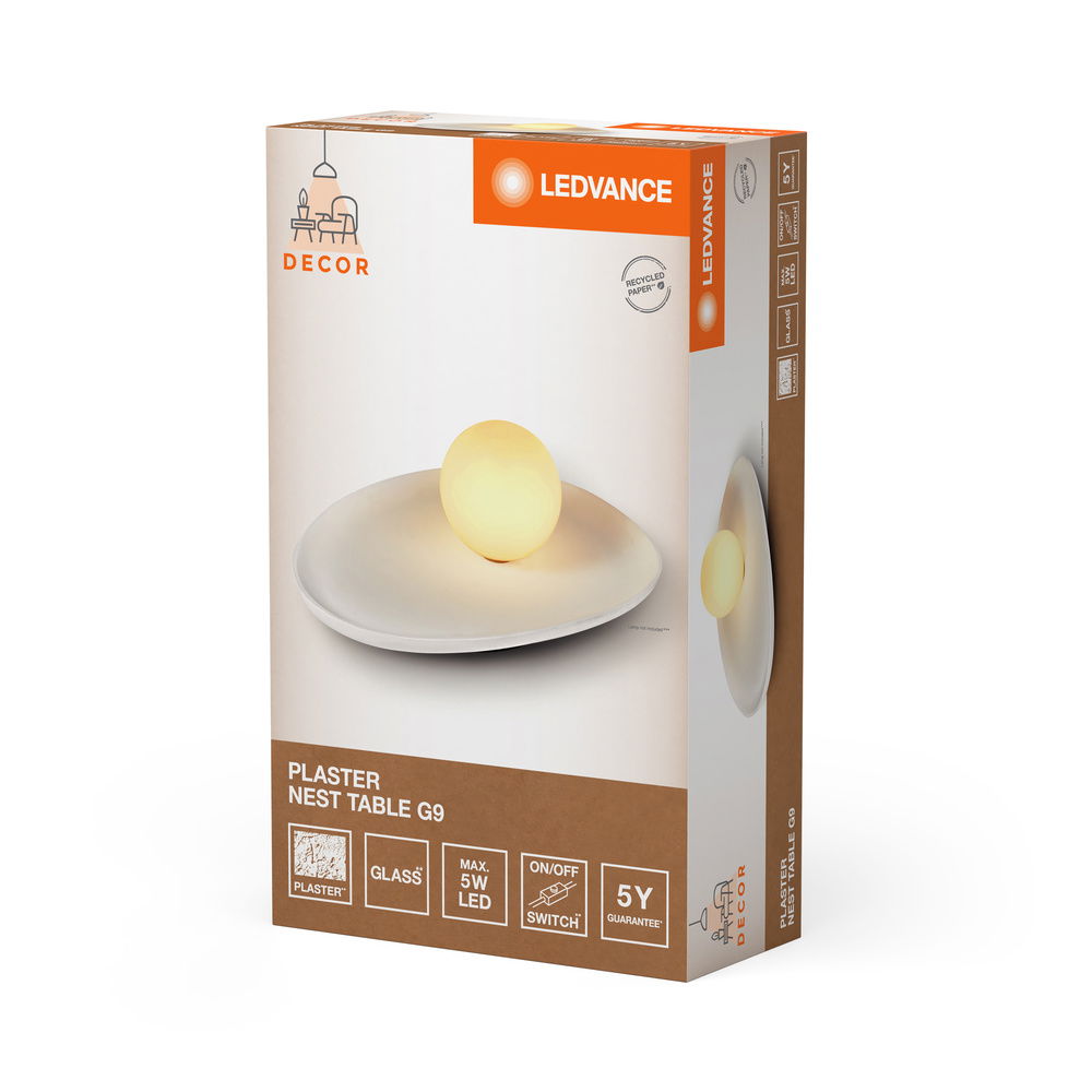 Decor Plaster Nest Table 1XG9 White