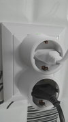 Intelligente Steckdose mit Matter over WiFi-Technologie zur Einbindung von elektrischen Geräten ins Smart Home System