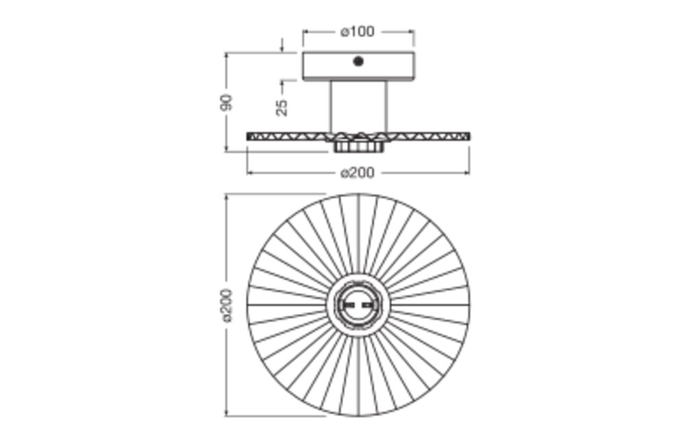 Dekorative Leuchten aus Metall mit E27 Fassung – Bild 4 von 5