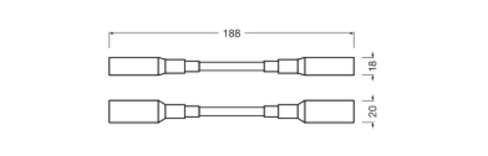 CONNECTOR FOR LED STRIP TO LED STRIP P2 100 P – Bild 2 von 3