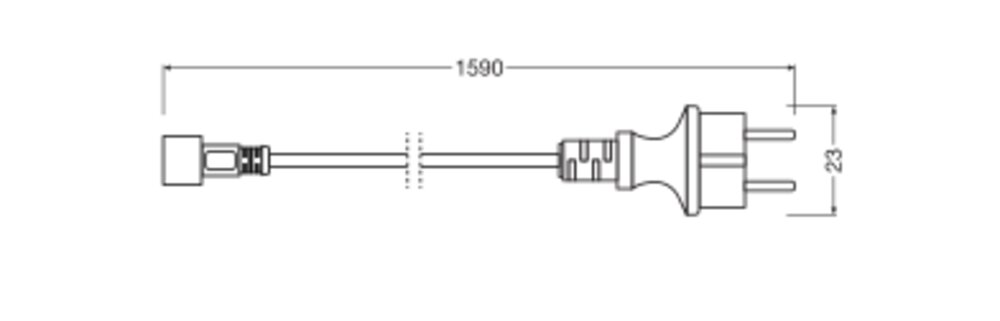 POWER PLUGS FOR LED STRIP HIGH VOLTAGE 230V - EU PLUG EU – Bild 2 von 3
