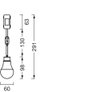 Lampe mit Anschlussklemme für direkte Verbindung an Decke und Wand, für Baustellen oder Umzüge