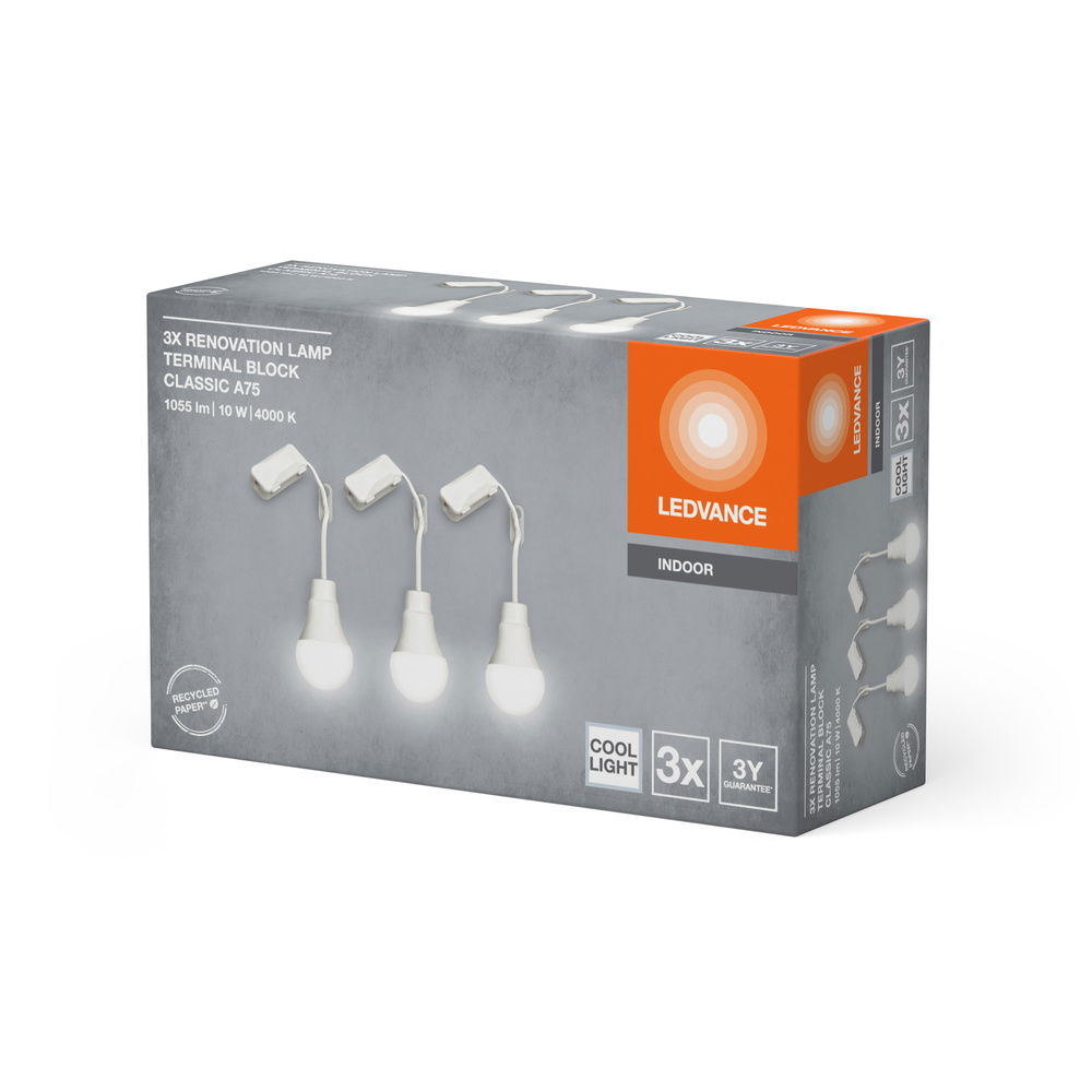 RENOVATION LAMPS WITH TERMINAL BLOCK Terminal Block 10W 840 Triple Pack – Bild 4 von 4