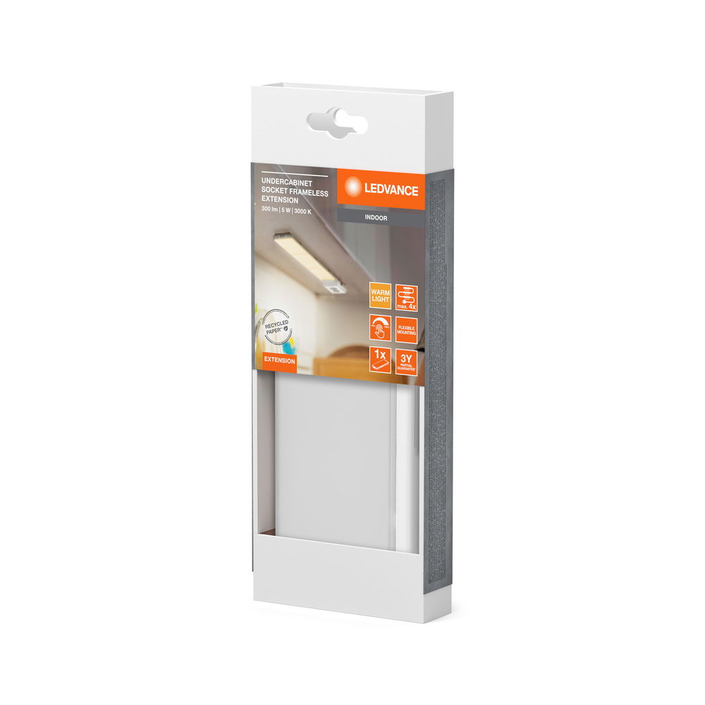 UNDERCABINET SOCKET FRAMELESS 830 DIM White Extension – Bild 4 von 4