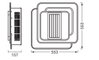 LED Deckenventilator Grill der Licht und Ventilation kombiniert