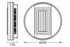 LED Deckenventilator Grill der Licht und Ventilation kombiniert