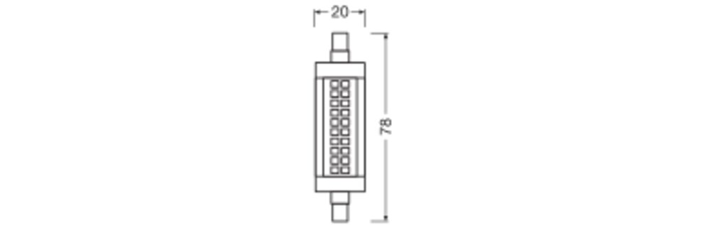 Dimmbare schlanke LED-Lampen mit R7s-Retrofit-Sockel – Bild 2 von 4