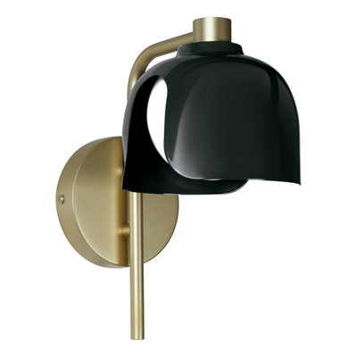Dekorative Leuchte aus farbigem Metall und Glas mit austauschbarer Lichtquelle