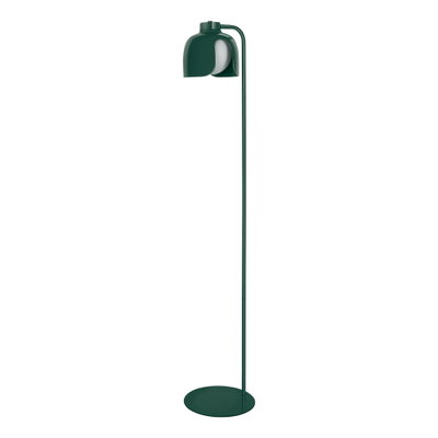 Dekorative Leuchte aus farbigem Metall und Glas mit austauschbarer Lichtquelle